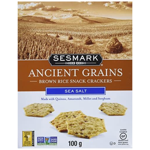 Sesmark Ancient Grains Sea Salt Crackers 100g