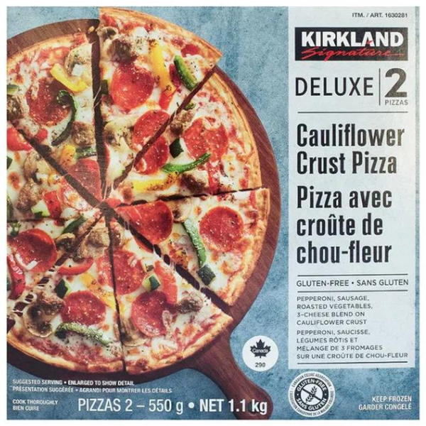 Kirkland Cauliflower Crust Deluxe Pizza 2x550g