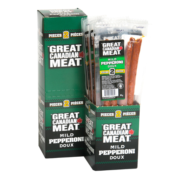 Great Canadian Meat Mild Pepperoni Sticks 2 piece 80g