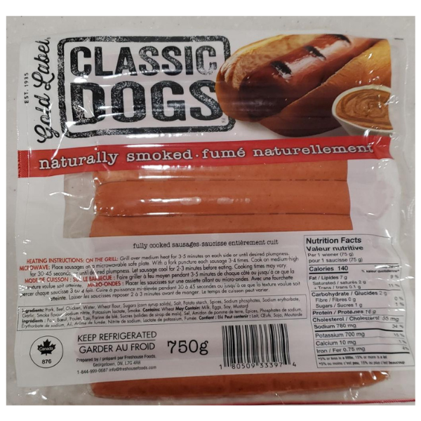 Gold Label Classic Dogs 750g