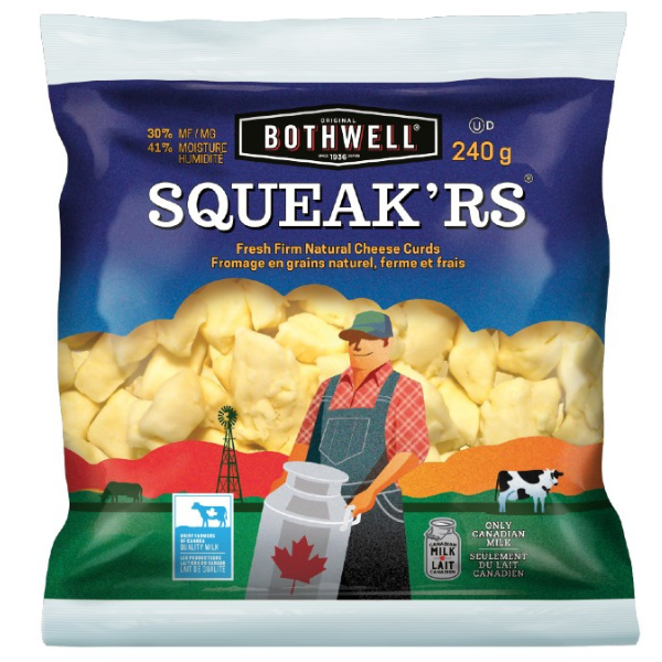 Bothwell Squeak'rs White Cheese Curds 250g