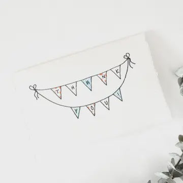 Greeting Card with Envelope - Thank You Banner