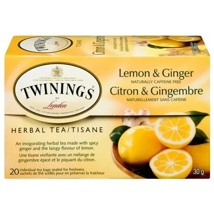 Twinings Herbal Lemon & Ginger 20ct