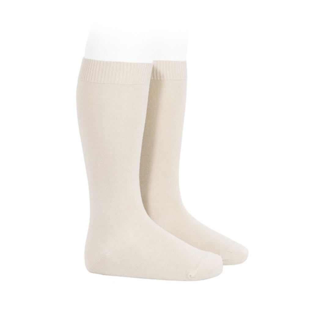 Condor 304 Linen 2.019/2 Flat Cotton Knee Socks