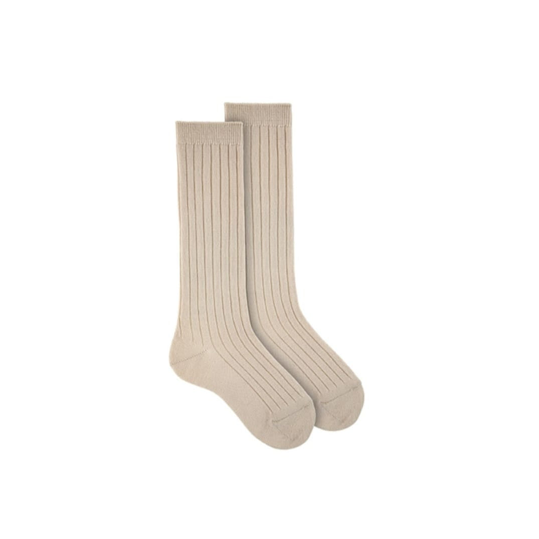 Condor 904 Desert 1.204/2 Extrafine Merino wool rib knee socks