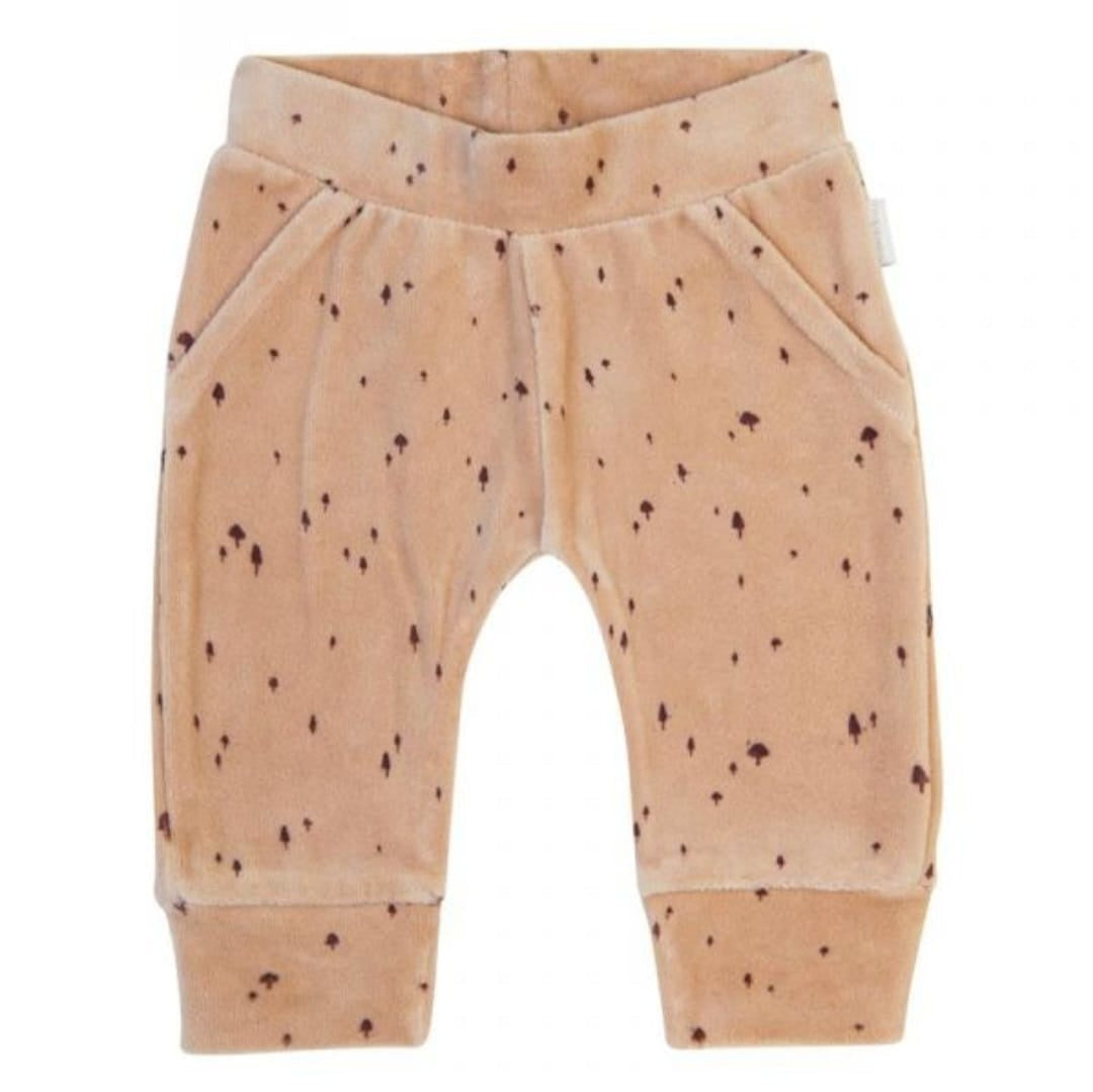 Noppies Mushroom Print Velour Pants 4-6m