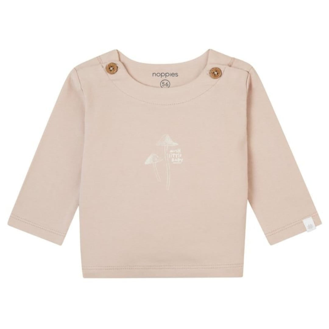 Noppies Blush Mushroom Long Sleeve Shirt 9-12m