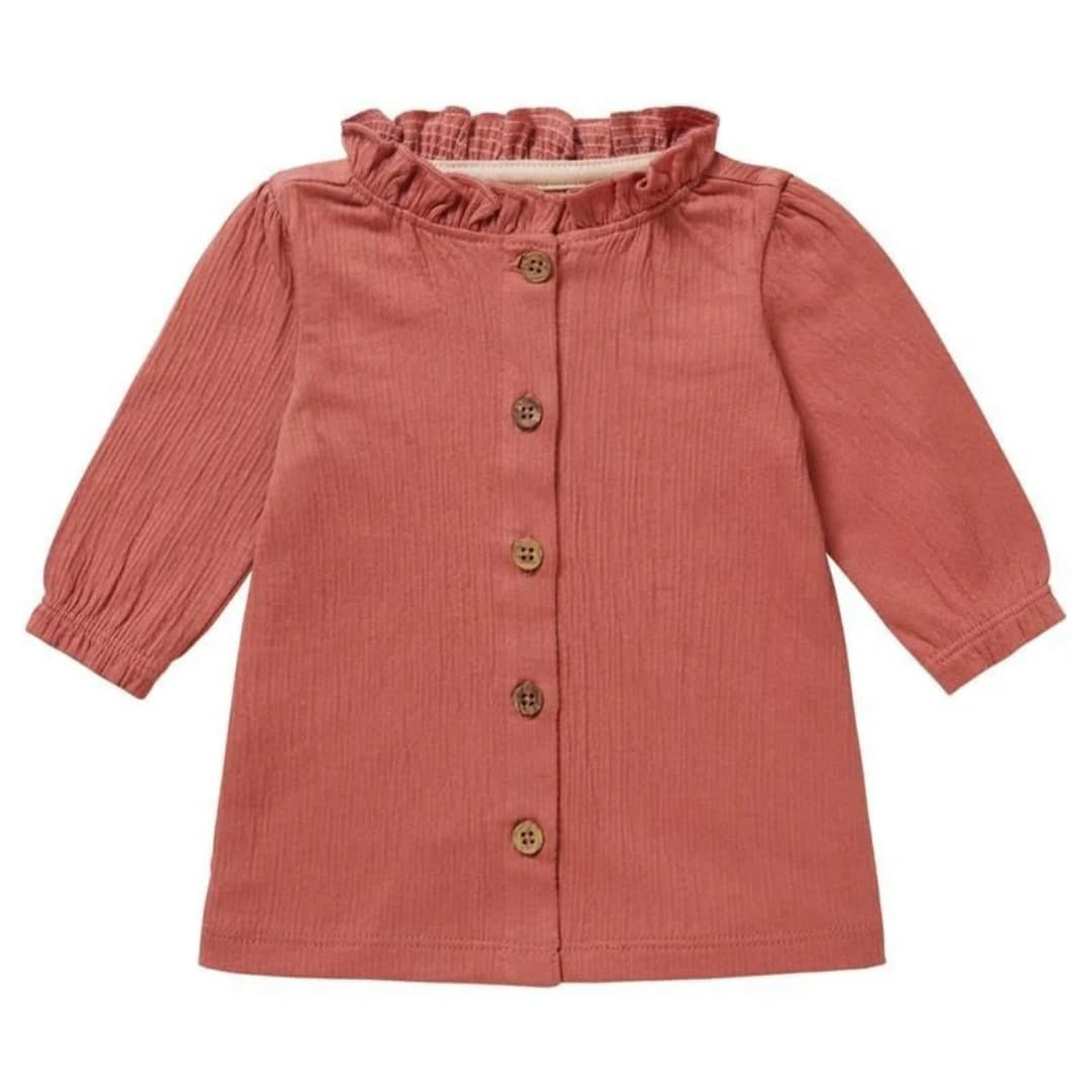 Noppies Coral Buttoned Dress 6-9m