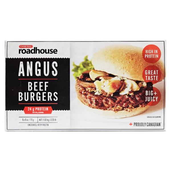 Cardinal Roadhouse Angus Beef Burgers 1.02kg