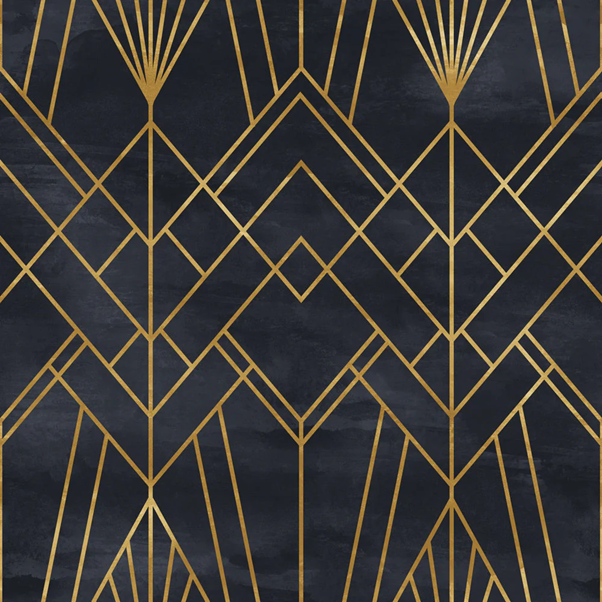 Zest Trading Art Deco Square Greaseproof Paper 5ct