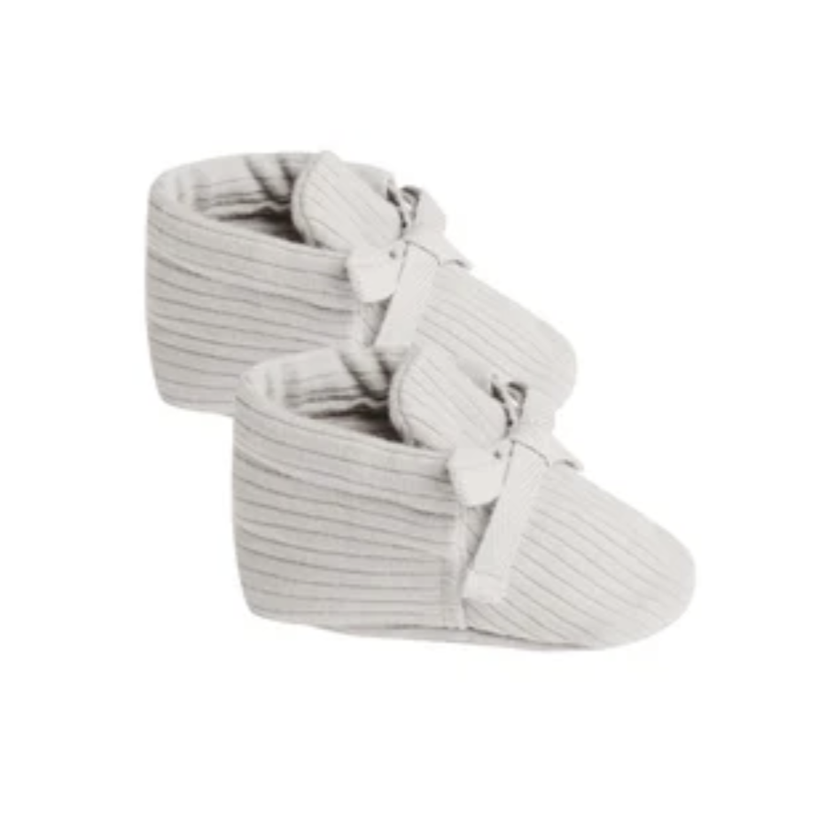 Quincy Mae Ash Baby Booties 0-3m