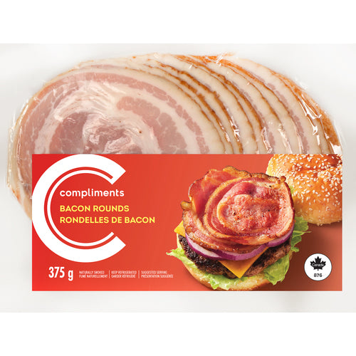 Compliments Rounds Bacon 375 g
