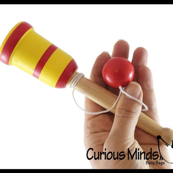 Ball and Cup Catch Wood Game Wooden Mexican Yo Yo Toy Yoyo