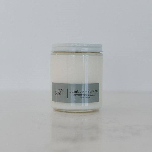 Wick + Bear Bamboo + Coconut 9oz Candle