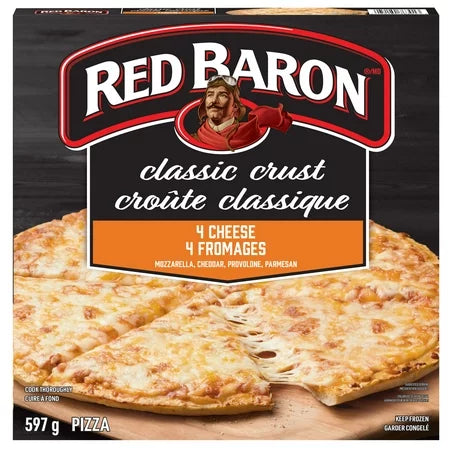 Red Baron 4 Cheese Classic Crust Pizza 597g