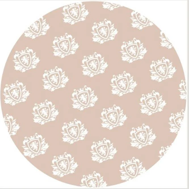 Zest Trading Beige Coat of Arms Circle Greaseproof Paper