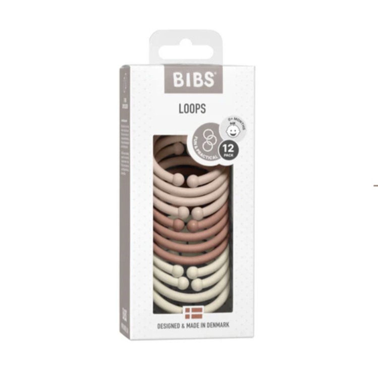 BIBS Blush/Woodchuck/Ivory Loops 12pk