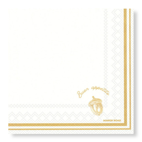 Manor Road Buon Appetito Luncheon Napkins