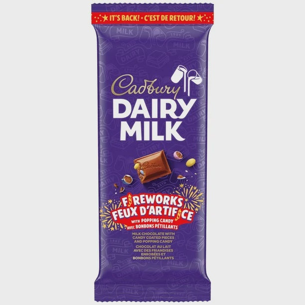 Cadbury Dairy Milk Fireworks Chocolate Bars 90 g