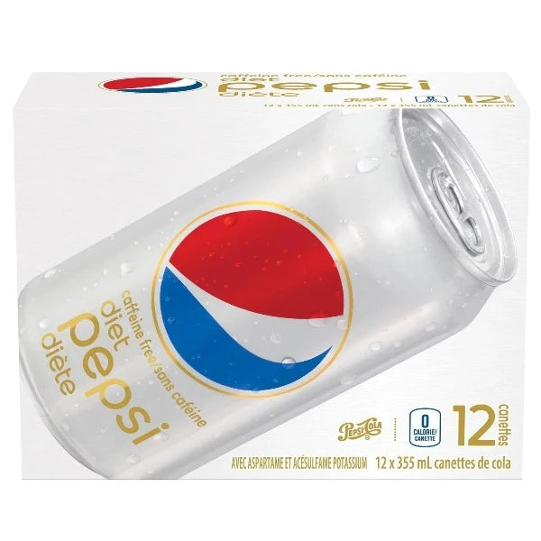 Pepsi Caffeine Free Diet Pepsi Pop 355ml x 12