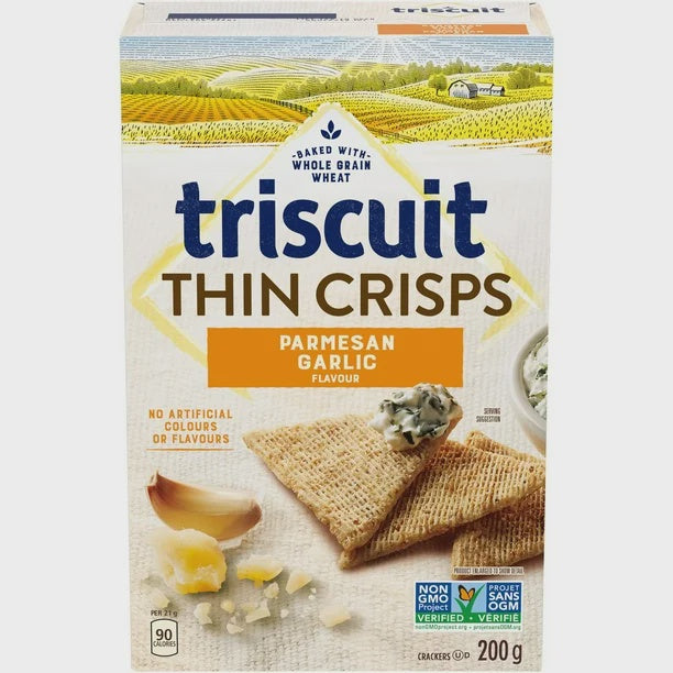 Christie Triscuit Thin Crisps Parmesan Garlic 200g