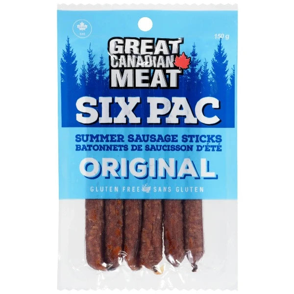 Great Canadian Meat Six Pac Original Summer Sausage 150g