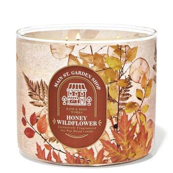 Bath & Body Works Honey Wildflower Candle 14.5oz 3 Wick