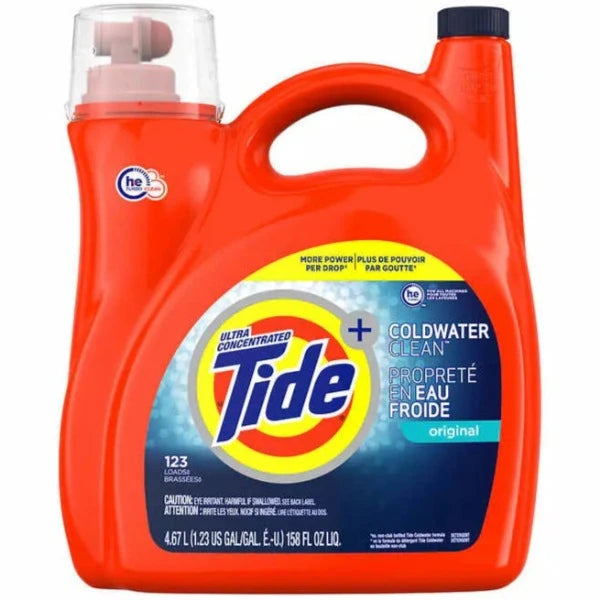 Tide Coldwater Clean Original HE Liquid Detergent 123 Loads 4.67L