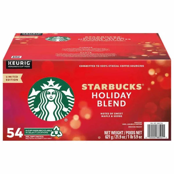 Starbucks Holiday Blend K-Cups 54ct