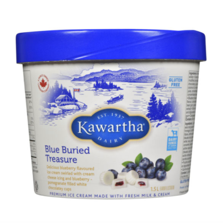 Blue Buried Treasure Kawartha ice cream 1.5L