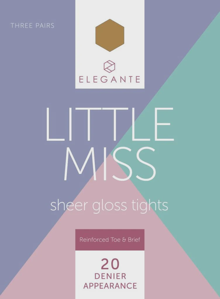 Elegante Little Miss Gloss Tights 20den Bronze Glow 3prs