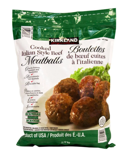 Kirkland Signature Beef Meatballs 2.72kg