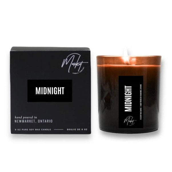 Market Candle Company Midnight Soy Wax Candle 9oz