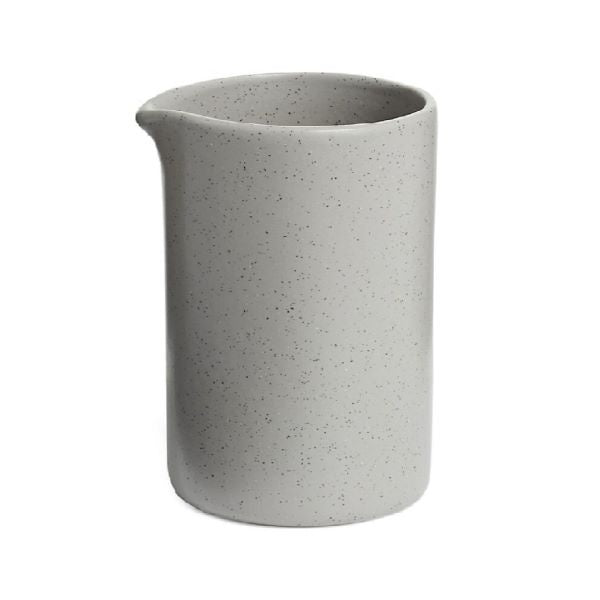 GlucksteinHome Grey Speckled Milano Stoneware Milk Jug