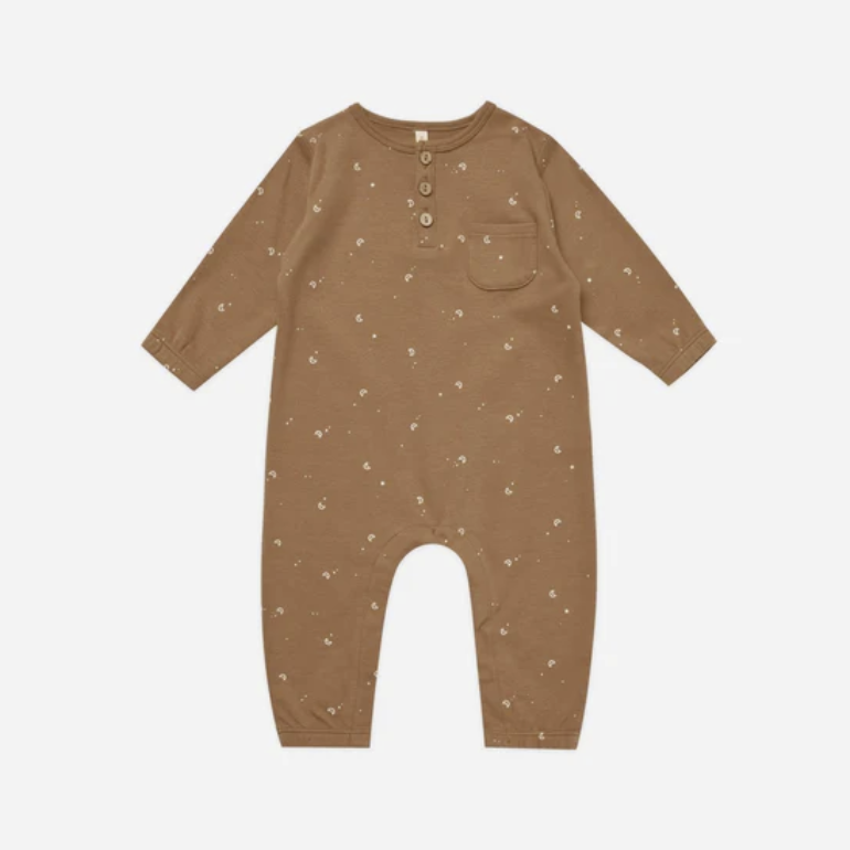 Quincy Mae Moons Long Sleeve Jumpsuit 0-3m