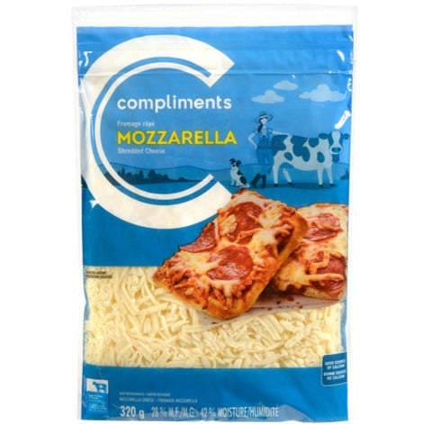 Compliments Shredded Mozzarella Cheese 320g