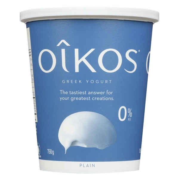 Oikos 0% Plain No Sugar Added Greek Yogurt 750g