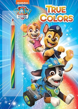 Paw Patrol True Colors Book with Pencil