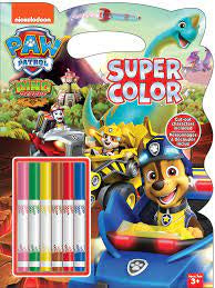 Super Cool Coloring Book with 6 Markers - Paw Patrol