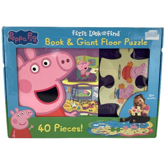 Peppa Pig First Look and Find Book and Giant Floor Puzzle