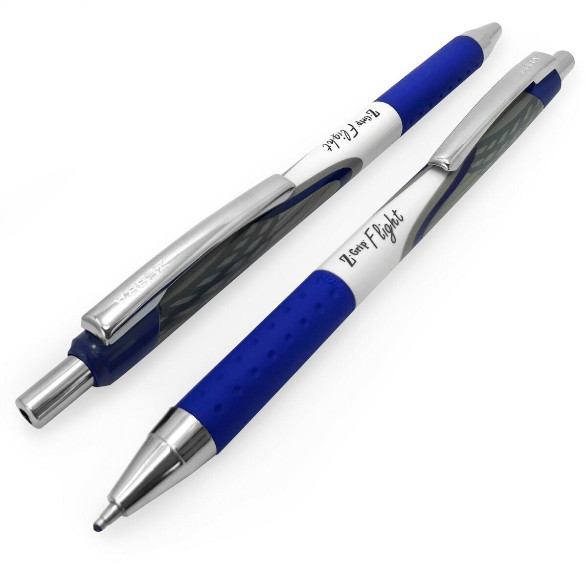 Z-Grip Retractable Blue Ink Ballpoint Pen, Pack of 2