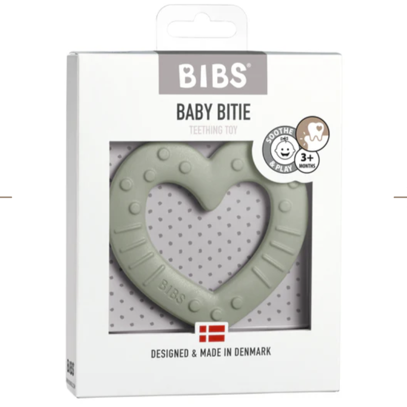 BIBS Sage Baby Bitie Heart Teether