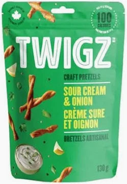 Twigz Pretzels Sour Cream & Onion Pretzels 130 g