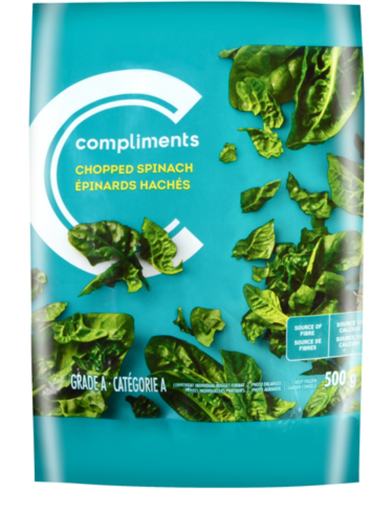 Compliments Frozen Chopped Spinach 500 g