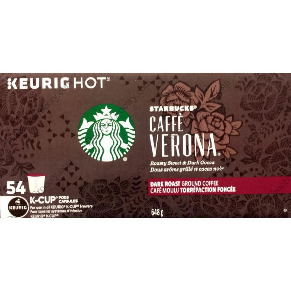 Starbucks Caffe Verona Dark Roast K-Cups 54ct