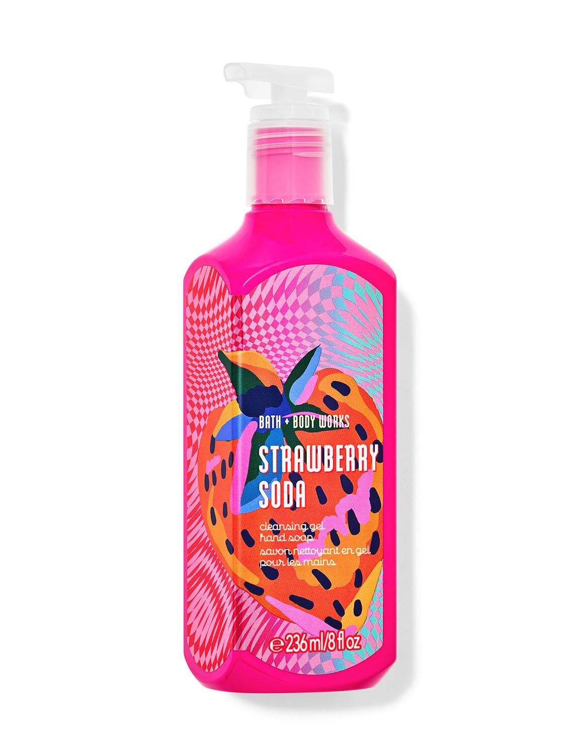 Bath & Body Works Strawberry Soda Cleansing Gel Hand Soap 8 fl oz/236 ml