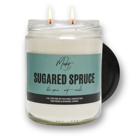 Market Candle Company Sugared Spruce Soy Candle 8oz