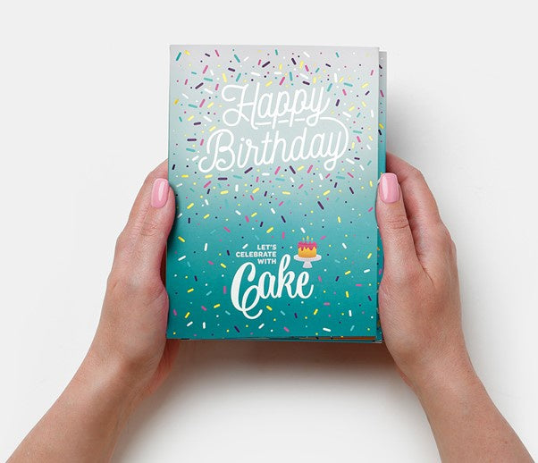 Instacake Card - Happy Birthday, Vanilla