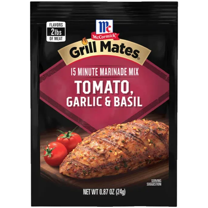 McCormick Grill Mates Tomato, Garlic & Basil Marinade Mix 25g