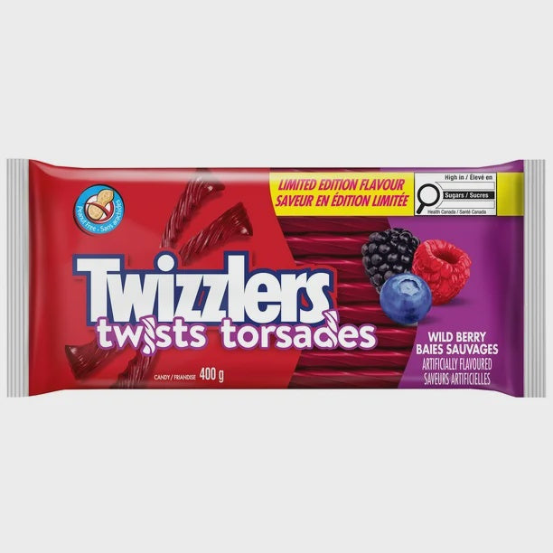 TWIZZLERS Wild Berry Twists Candy 400g